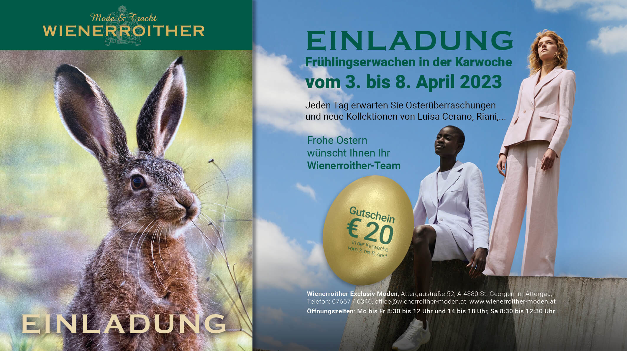 Ostern 2023 Einladungskarte